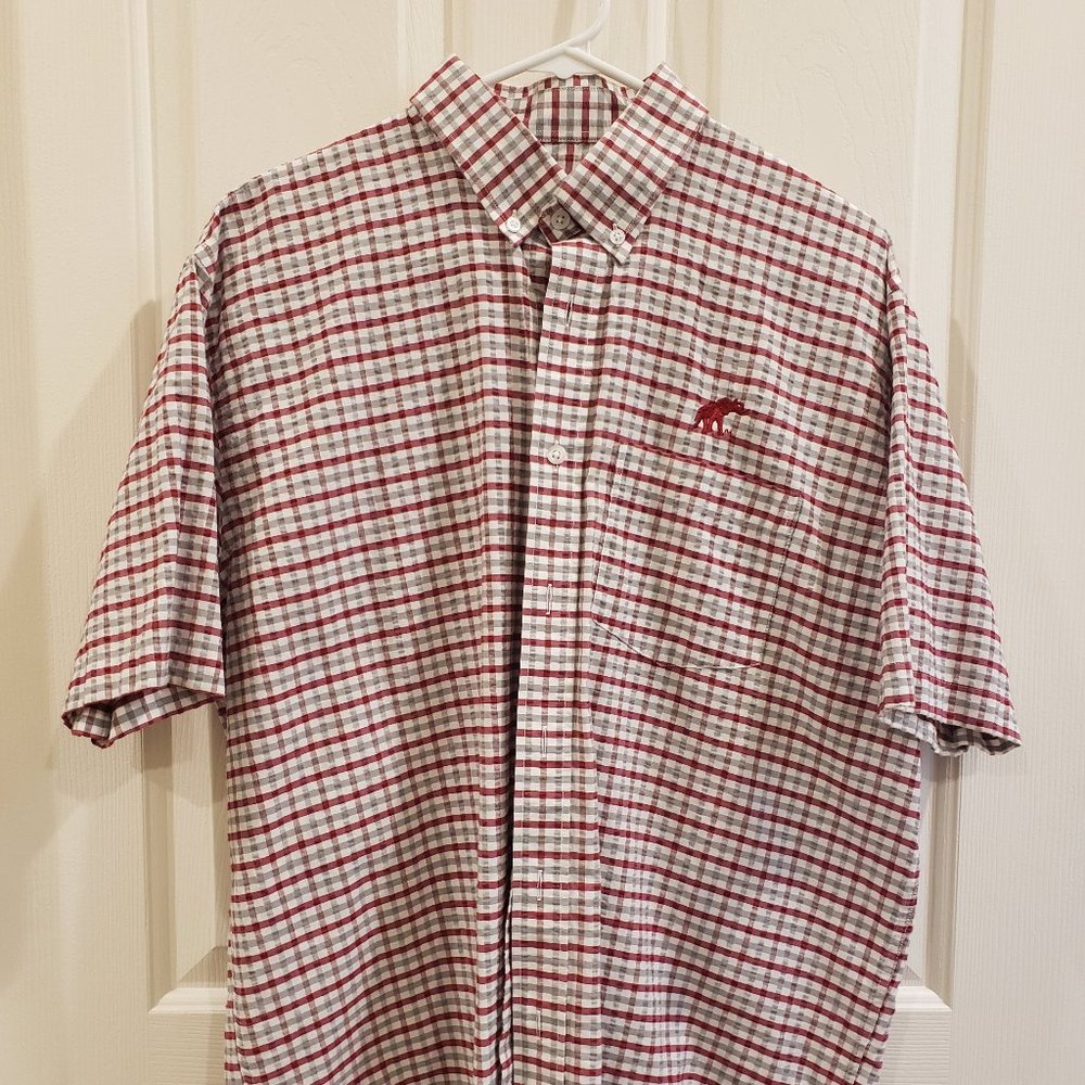 Seersucker University of Alabama Men's Plaid Button Down